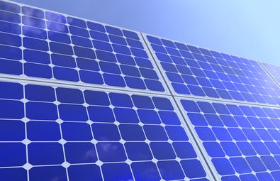 Solar Panels blue
