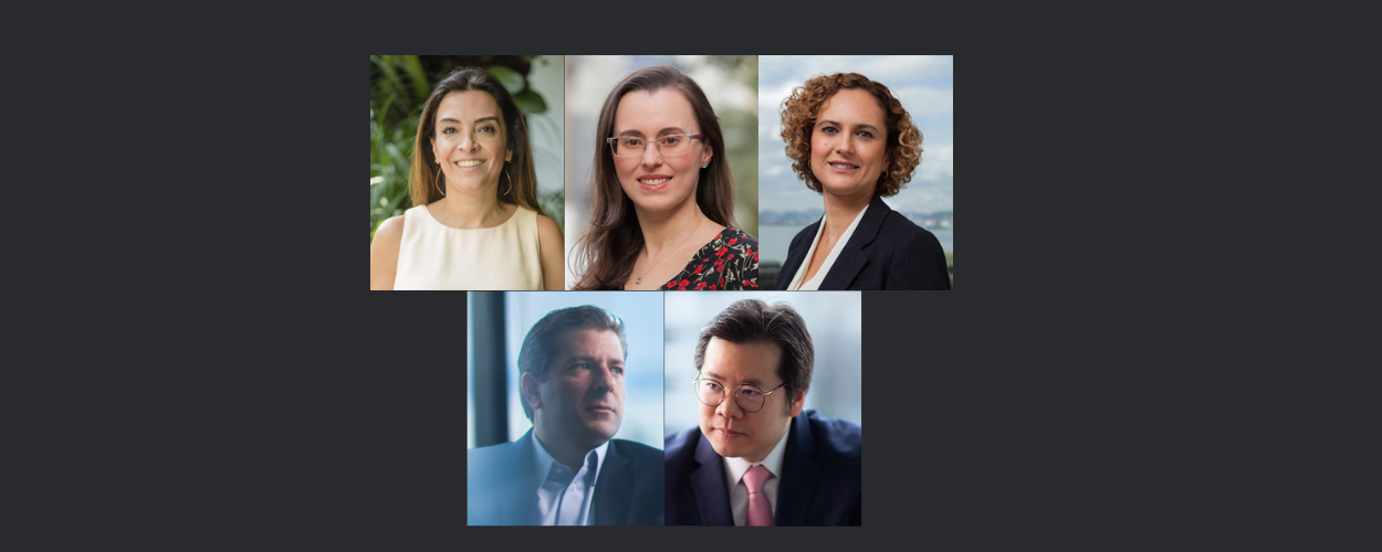 Ivie Moura Alves, Marcia Lamarão and Daniela Viana Cordeiro de Melo Fassheber; Frederico Moura and Laercio Munechika