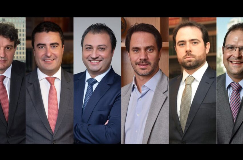 arlos Eduardo Ambiel, Paulo Bonilha e Francisco Bonilha. Embaixo: Marcel Belfiore, Eduardo Dias Teixeira e Glauco Hanna