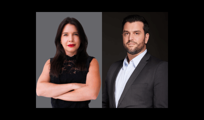 Juliana Litaiff and Bruno Burini